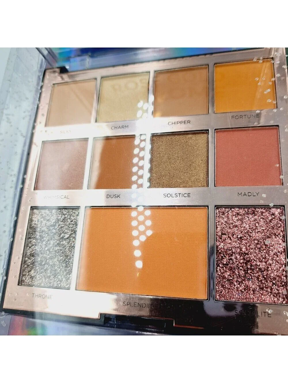 Profusion Rose Gold Glitter Chrome 13 Eyeshadow Palette Holiday Make Up Face Kit